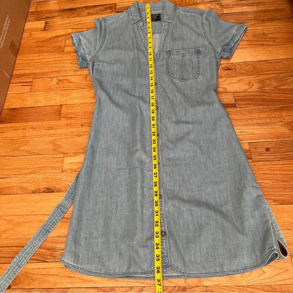 Abercrombie & Fitch Light Blue Denim Mini Dress - Picture 8 of 9